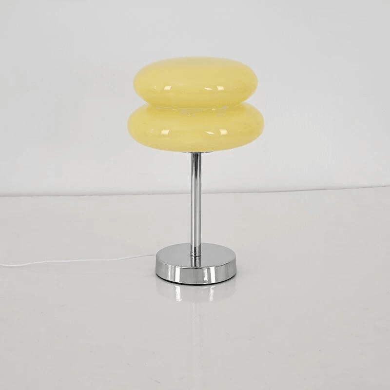 Luminelle | Sleek Sandblasted Glass Table Lamp For Bedroom | Senket