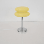 Luminelle | Sleek Sandblasted Glass Table Lamp For Bedroom | Senket