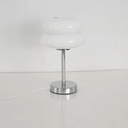 Luminelle | Sleek Sandblasted Glass Table Lamp For Bedroom | Senket