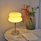 Luminelle | Sleek Sandblasted Glass Table Lamp For Bedroom | Senket