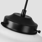 LumaVint Retro Geometric Milk Glass Pendant Light Fixture | Senket